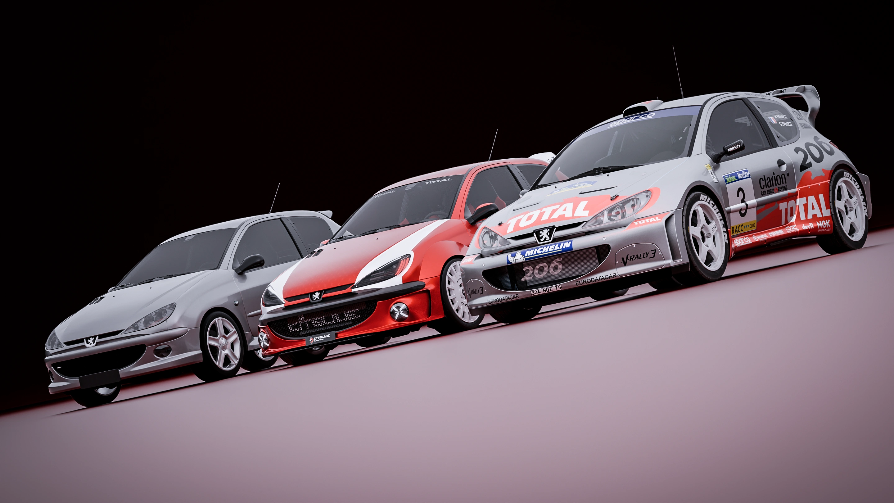 206 RC / WRC / Kitsune — front